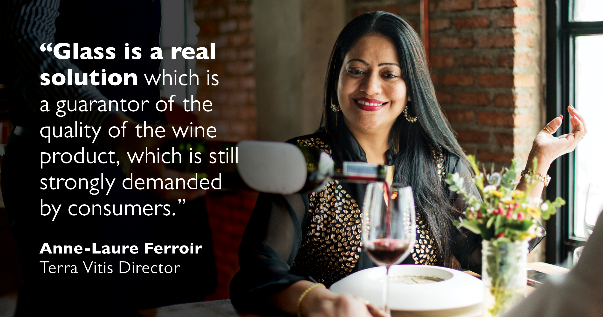 Quote from Anne-Laure Ferroir, Terra Vitis Director.